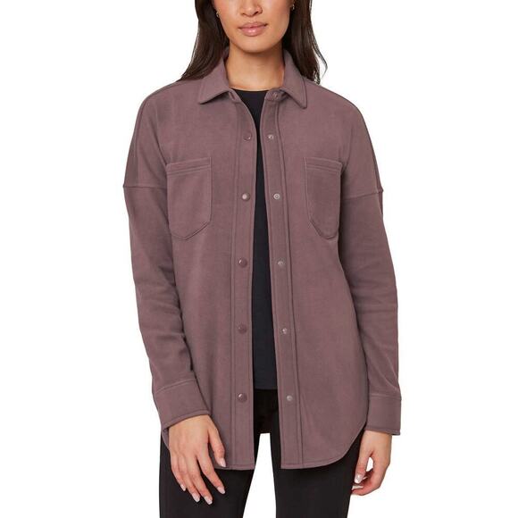 New Mondetta Women's Moisture Wicking Soft Plush Cozy Snap Button Up Shirt - Picture 1 of 7